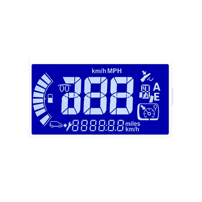 TN 6 O'Clock मोनोक्रोम ट्रांसफ़्लेक्टिव कस्टम LCD डिस्प्ले इंस्ट्रूमेंट के लिए