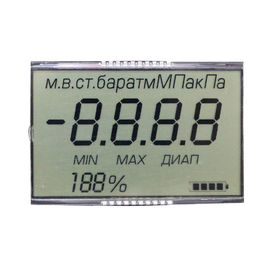 OEM सेगमेंट HTN LCD डिस्प्ले मोनोक्रोम रिफ्लेक्टिव पोलराइज़र टाइप मेटल पिन कनेक्टर