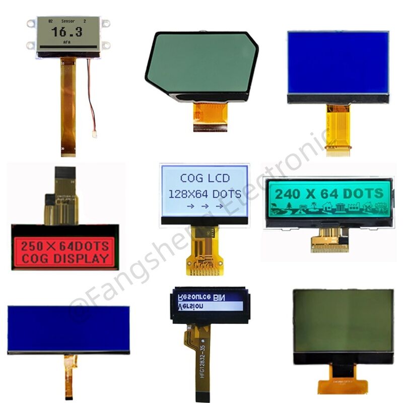 OEM COG LCD 128x64 192x64 240x128 COG LCD फैक्टरी ST7567 औद्योगिक नियंत्रण के लिए COG डिस्प्ले