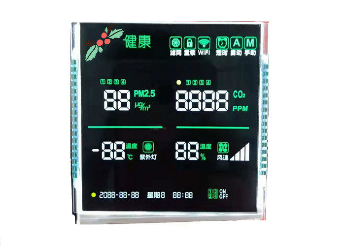 3.5V वीए एलसीडी डिस्प्ले ट्रांसिमिसिव मोनोक्रोम न्यूमेरिक स्क्रीन सेवन सेगमेंट डिजिट एलसीडी मॉड्यूल