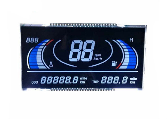 स्पीडोमीटर के लिए 3.0 वी HTN LCD ट्रांस्मिसिव डिस्प्ले TN VA STN एलसीडी मॉड्यूल