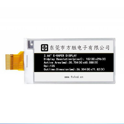 2.6 Inch 296 * 152 Dots Spi EDP मूल्य टैग के लिए प्रदर्शन