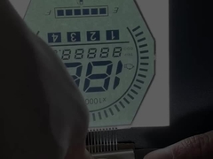 एचटीएन एलसीडी डिस्प्ले मोनोक्रोम 7 सेगमेंट ग्राफिक एलसीडी स्क्रीन